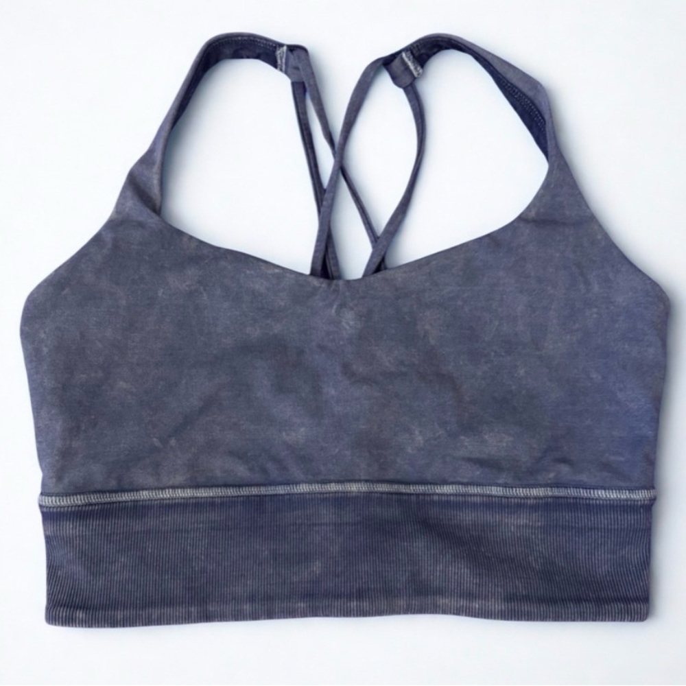 lululemon athletica Energy Bra Long Line Purple 8 - Picture 1 of 3